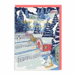 Our Home To Yours Festive Scene Christmas Card | Ohh Deer
