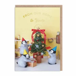 Our Home To Yours Penguins Christmas Card | Ohh Deer