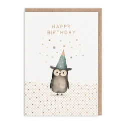 Owl Happy Birthday Card