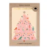 Pack of 6 Christmas Cards - Pink Christmas Tree