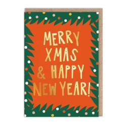 Pack of 9 Christmas Cards - Merry Xmas & Happy New Year