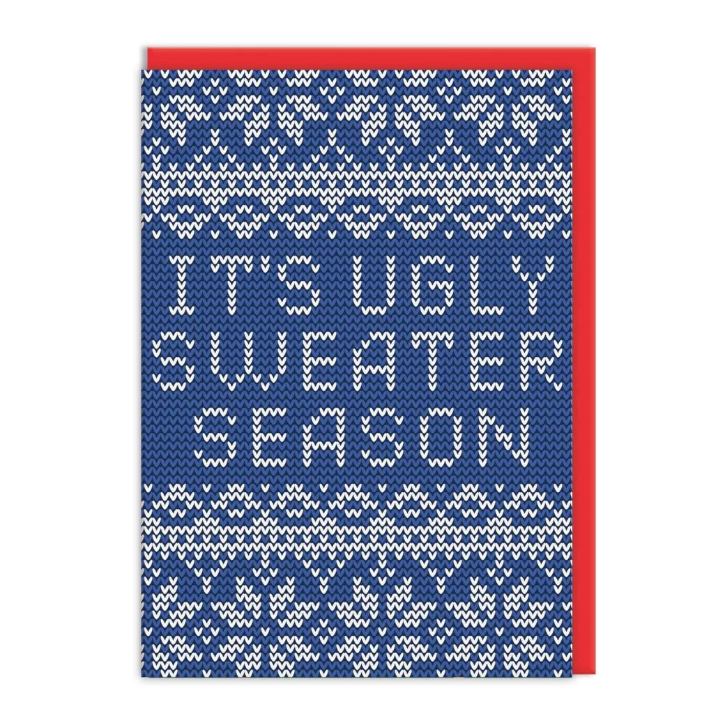 Pack of 6 Christmas Cards - Ugly Sweater Season