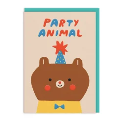 Party Animal Bear Card 🐻 | Ohh Deer