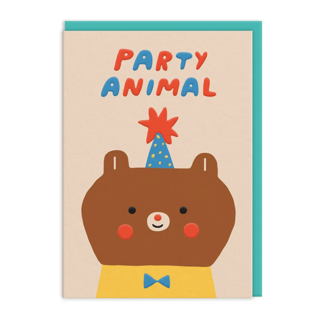 Party Animal Bear Card 🐻 | Ohh Deer