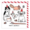 Party Animals Square Greeting Card