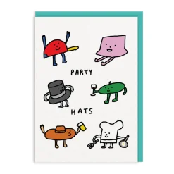 Party Hats Greeting Card