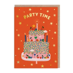 Party Time Cake Birthday Card - Daria Solak | Ohh Deer