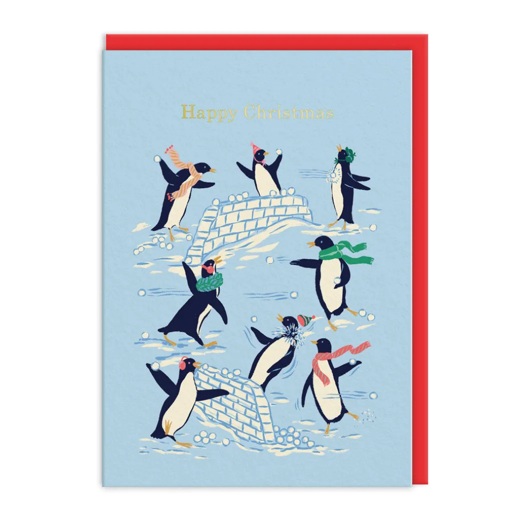 Penguin, Polar Bear, Seals Christmas Card Set (9 pack)