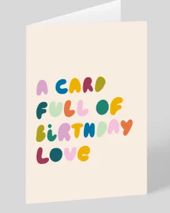 Personalised A Card Full Of Love Birthday Card | Ohh Deer