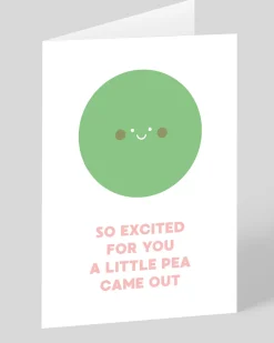 Personalised A Little Pea New Baby Card