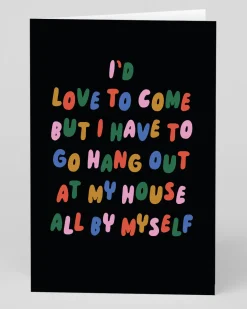 Personalised All By Myself Introvert Greeting Card | Ohh Deer