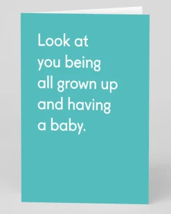 Personalised All grown up having a baby Newborn Card | Ohh Deer