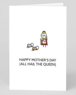 Personalised All Hail the Queen Mother's Day Card | Ohh Deer