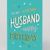 Personalised Amazing Husband - Letters Greeting Card | Ohh Deer