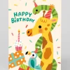 Personalised Animals Party Birthday Card
