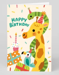 Personalised Animals Party Birthday Card