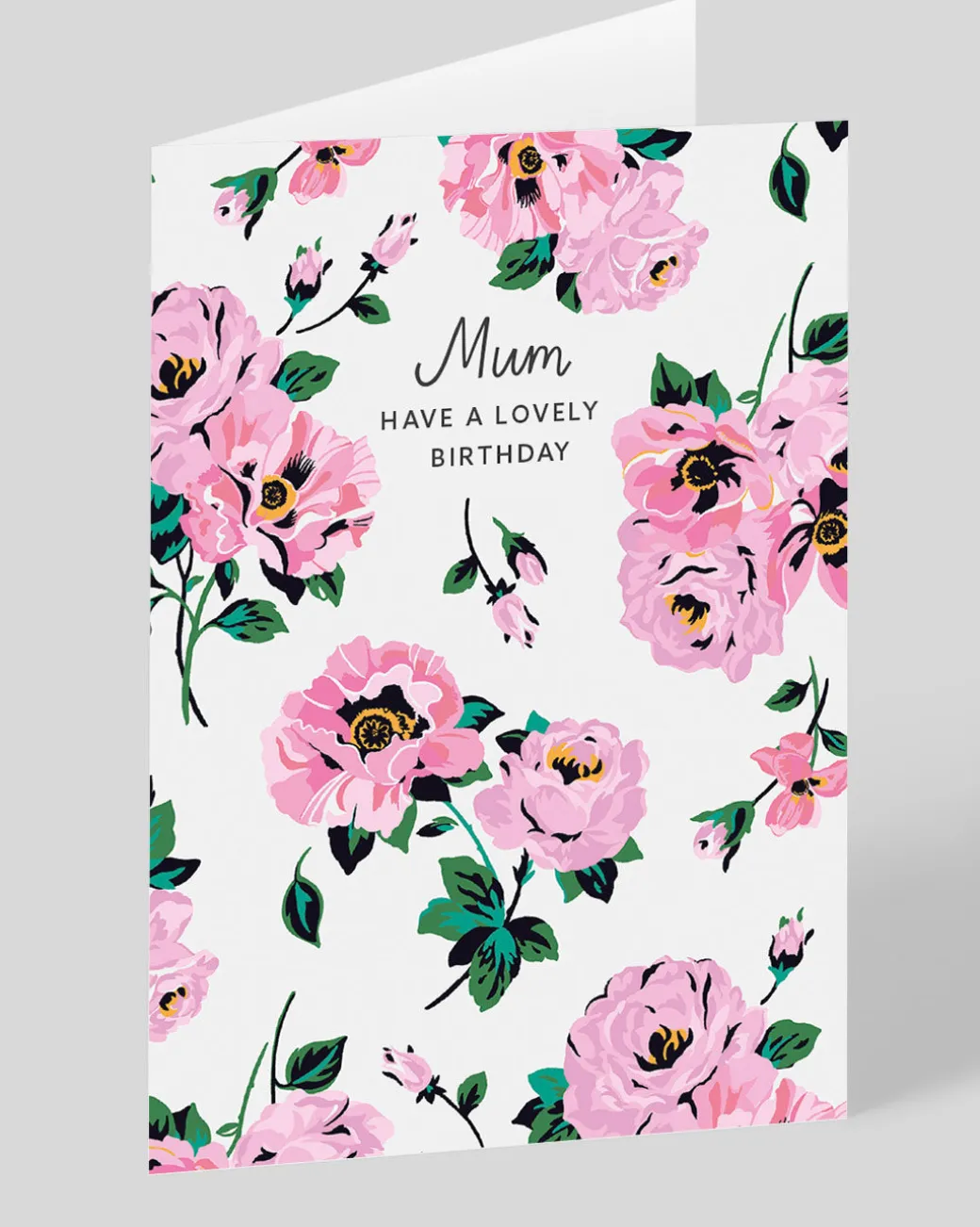 Personalised Archive Floral Mum Lovely Birthday Card | Ohh Deer