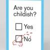 Personalised Are You Childish? Greeting Card | Ohh Deer