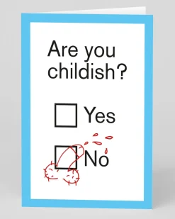 Personalised Are You Childish? Greeting Card | Ohh Deer