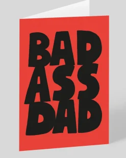 Personalised Bad Ass Dad Greeting Card | Ohh Deer