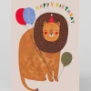 Personalised Balloons and Lion Birthday Card | Ohh Deer