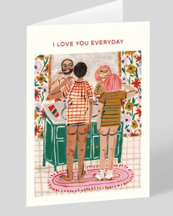 Personalised Bathroom Couple Card | Ohh Deer