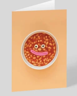 Personalised Beans Smiley Face Greeting Card | Ohh Deer