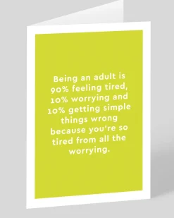 Personalised Being An Adult Greeting Card | Ohh Deer