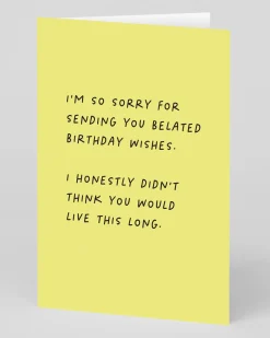 Personalised Belated Wishes Birthday Card | Ohh Deer