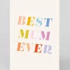 Personalised Best Mum Ever Typographic Mother's Day Card | Ohh Deer