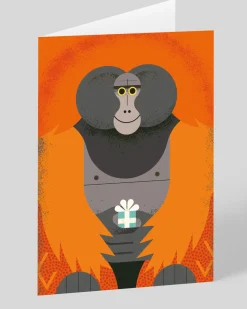 Personalised Birthday Orangutan Greeting Card | Ohh Deer