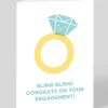 Personalised Bling Bling Engagement Card
