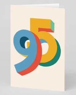 Personalised Bright Colourful 95th Birthday Card | Ohh Deer