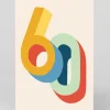 Personalised Bright Colourful Numbers 60th Birthday Card | Ohh Deer
