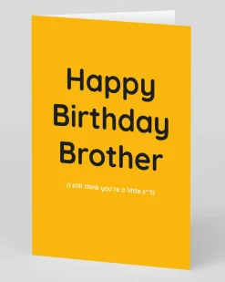 Personalised Brother Still a Little S***t Birthday Card | Ohh Deer