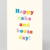 Personalised Cake And Booze Day Birthday Card | Ohh Deer