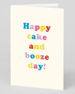 Personalised Cake And Booze Day Birthday Card | Ohh Deer
