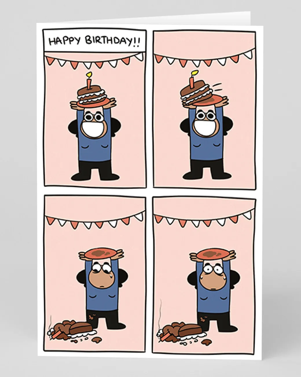Personalised Cake Drop Happy Birthday Greeting Card | Ohh Deer