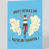 Personalised Champion Cyclist Father's Day Card | Ohh Deer