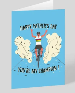 Personalised Champion Cyclist Father's Day Card | Ohh Deer