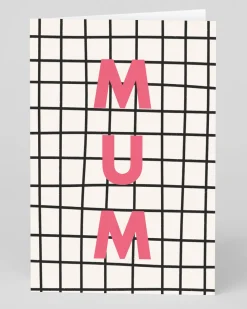 Personalised Check Pattern Mum Greeting Card | Ohh Deer