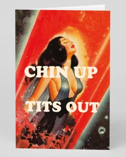 Personalised Chin Up Tits Out! Greeting Card | Ohh Deer