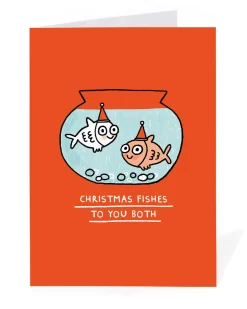 Personalised Christmas Fishes To You Both Christmas Card | Ohh Deer