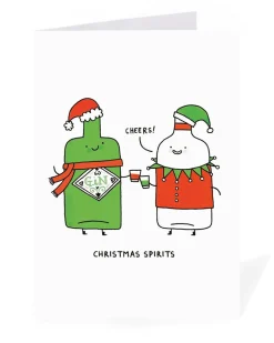 Personalised Christmas Spirits Christmas Card | Ohh Deer