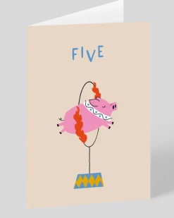 Personalised Circus 5th Birthday Card | Ohh Deer