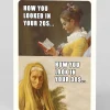 Personalised Classic Art Meme 30s vs 20s Square Greeting Card | Ohh Deer