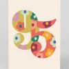 Personalised Colourful Floral Numbers 95th Birthday Card | Ohh Deer
