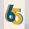 Personalised Colourful 65th Birthday Card | Ohh Deer