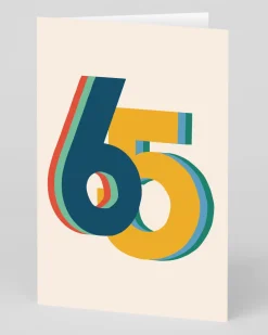 Personalised Colourful 65th Birthday Card | Ohh Deer