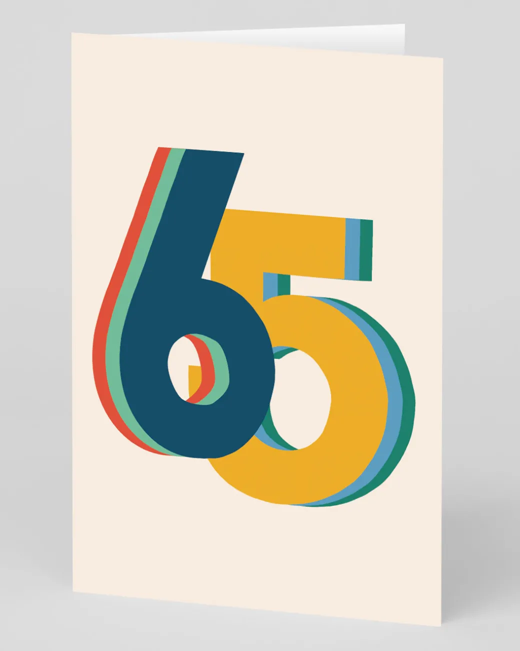 Personalised Colourful 65th Birthday Card | Ohh Deer